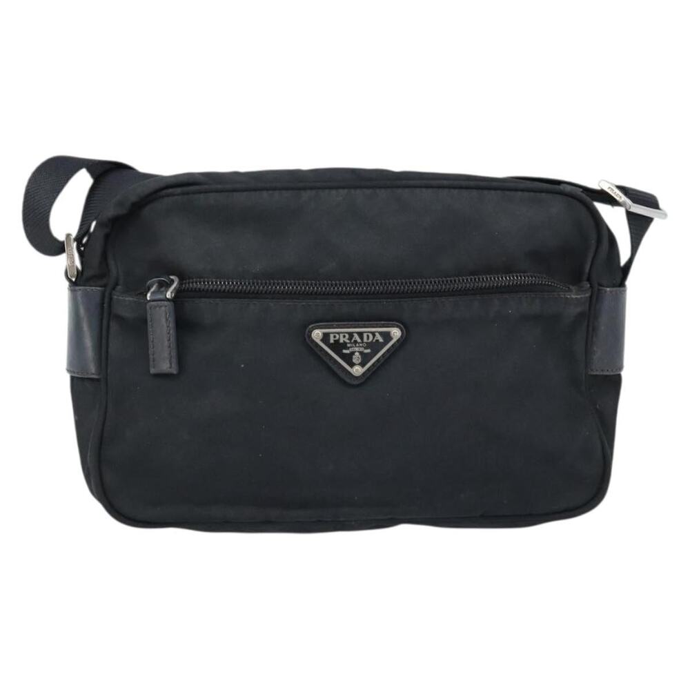 Prada Nylon Shoulder Bag Black